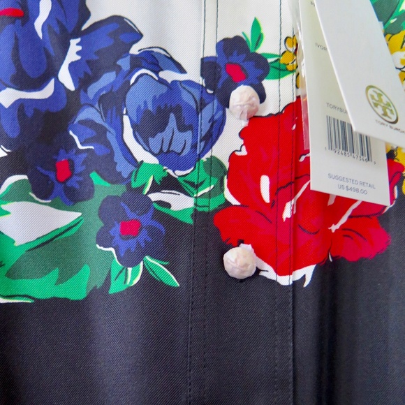 Tory Burch Wide Collar Tunic Blouse - Ivory/ Tea Rose - $498 - Picture 5 of 16